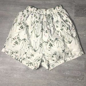 Embroidered Floral Shorts